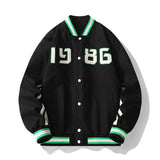 Bonsir spring new men's tide brand baseball uniform ins large size loose men's casual jacket trend all-match couple jacket