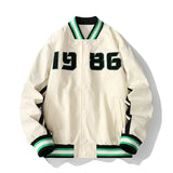 Bonsir spring new men's tide brand baseball uniform ins large size loose men's casual jacket trend all-match couple jacket