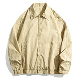 Bonsir Summer Vintage Jacket Men Oversize Baggy Coat Fashion Korean Street Causal Button Outerwear Clothing Tops Male Female Plus Size
