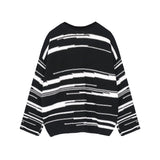 Bonsir Winter Sweater for Men Japanese Trendy Striped Knit Top Design Round Collar Long Sleeve Women Pullover Versatile Autumn