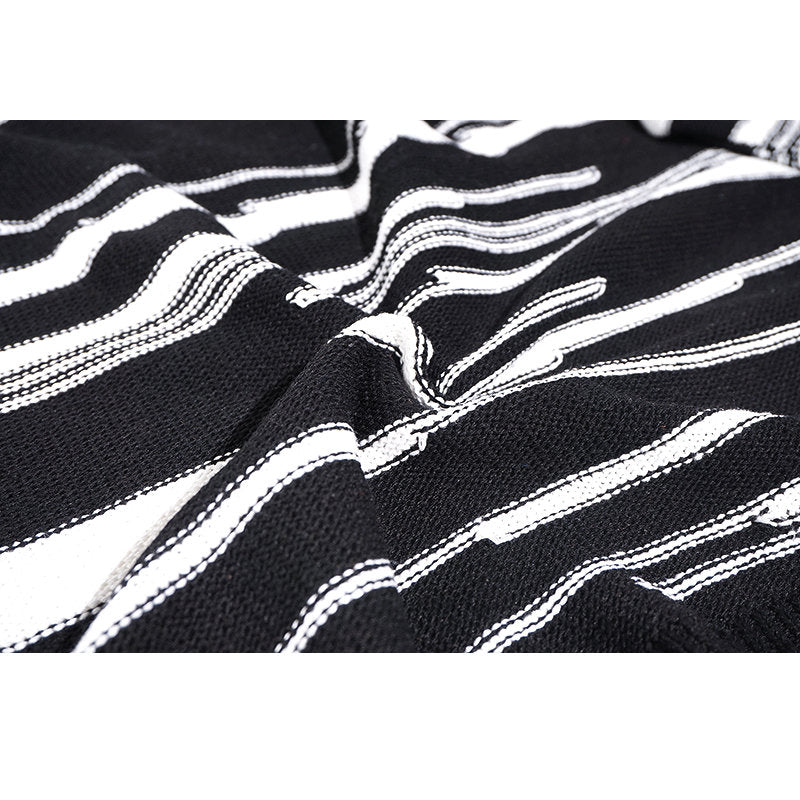 Bonsir Winter Sweater for Men Japanese Trendy Striped Knit Top Design Round Collar Long Sleeve Women Pullover Versatile Autumn