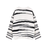 Bonsir Winter Sweater for Men Japanese Trendy Striped Knit Top Design Round Collar Long Sleeve Women Pullover Versatile Autumn