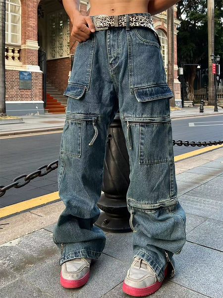  MAEHARRT Mens Jeans Loose Y2k Pants Men Y2K Vintage