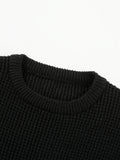 Bonsir Men's Casual Warm Crew Neck Knit Sweater, Men's Pullover Tops for Fall Winter