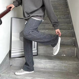 Bonsir -  Autumn and winter Hong Kong style youth commuter knit jeans men