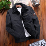 BONSIR  -  Winter Mens Bomber Jackets Casual Man Fleece Thick Warm Windbreaker Jacket Mens Clothing Army Military Baseball Coats 5XL