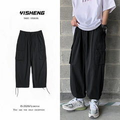 Bonsir Cargo Overalls Hip Hop Trousers Hiphop Baggy Casual Pants Army Green Pants streetwear pantalon homme joggers