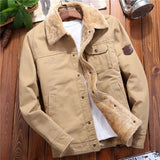 BONSIR  -  Winter Mens Bomber Jackets Casual Man Fleece Thick Warm Windbreaker Jacket Mens Clothing Army Military Baseball Coats 5XL