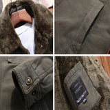 BONSIR  -  Winter Mens Bomber Jackets Casual Man Fleece Thick Warm Windbreaker Jacket Mens Clothing Army Military Baseball Coats 5XL
