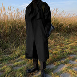 Bonsir Trench coat Brand New Spring Trench Korean Men's Fashion Overcoat Male Long Windbreaker Streetwear Men Coat Outer Wear Clothing