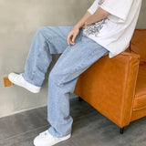 Bonsir Summer thin men jeans men's fashion famous brand versatile loose straight Summer pants clothes streetwear hiphop denim