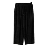 men fall outfits casual Japanese Retro Ins Corduroy Loose Wide-Leg Pants Men's High Street Hong Kong Style Tooling Straight Casual Trousers