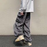 mens outfit inspiration American Retro High Street Overalls Men's Ins Retro Loose Casual Pants Spring and Autumn Ruan Handsome Straight Pants