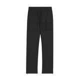 men’s style High Street Functional Style Trousers Zipper Micro Flared Pants Men's Street Casual All-Match Fashion Pants