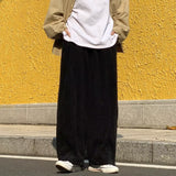 men fall outfits casual Japanese Retro Ins Corduroy Loose Wide-Leg Pants Men's High Street Hong Kong Style Tooling Straight Casual Trousers