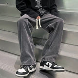 90s streetwear Jeans Men's Spring and Autumn New Loose All-Match Straight Pants High Street Vibe Retro Casual Trousers