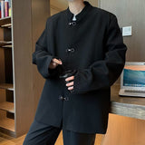Chinese Style Stand Collar Suit Jacket Men's Spring and Autumn Loose Chinese Style Fashionable Fashionable Handsome Jacket