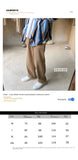 Bonsir Corduroy pants men's spring and autumn straight tube wide leg overalls