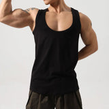 BONSIR  -  New Stylish Comfy Fashion Daily Holiday Vacation T Shirt Tee Top Colorblock Loose Mens O Neck Short Sleeve Male