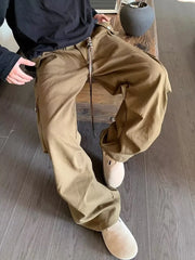 Bonsir Wide Cargo Pants Men Baggy Oversize Cargo Trousers Male Oversize  Loose Casual Streetwear Hip Hop Pocket Spring