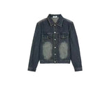 Bonsir American retro denim suit men spring autumn new styles washed worn casual and fashion two-piece set
