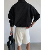 BONSIR  -  Fashion Loose Men's Printed Casual Long-sleeve Shirt. Single-button Street Style Spring and Autumn Top. M-5XL