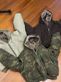 BONSIR  -  American retro camouflage cotton jacket autumn and winter thickened hooded jacket cotton jacket trendy
