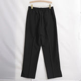 BONSIR  -  Men's Straight Baggy Casual Pants Korean Slit Personality Suit Trousers Fashion Formal Business Male Streetwear Gray Khaki Black