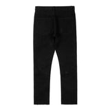 Bonsir Ripped Hole Distressed Black Blue Washed Men's Jeans Straight Casual Baggy Pockets Pencil Pants Streetwear Loose Denim Trousers