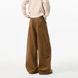 BONSIR  -  Maillard pants men's autumn and winter American retro trendy brand loose wide-leg pants handsome casual large size work pants