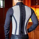 Bonsir Mens Sexy Perspective Tight-Waisted Vest, Genderless Fashion Nightclub Temperament Youth Trendy Business Breathable Top Unisex