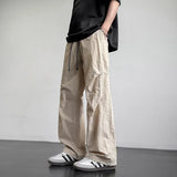 BONSIR  -  Four Seasons Loose Work  Style Casual Pants for Men New Youth Straight Wide Leg Trendy Brand Versatile Sport Trousers Joggers