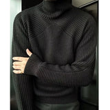 BONSIR  -  turtleneck sweater for men in autumn and winter new Korean casual solid color pullover versatile simple outer wear sweater