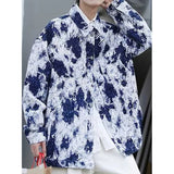 BONSIR  -  Fried street jacket men's spring and autumn Hong Kong style high street ins tie-dye jacket trendy brand couple jacket
