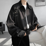 Bonsir Spring Summer High Quality Solid Long Sleeve Shirts Man 2024 Casual Oversize Blouse Male Fashion Simple Clothing Plus Size 5XL-M