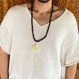 BONSIR  -  Mens Thin Plain Micro-Perspective Knit T-Shirt Summer Streetwear Breathable Casual Daily Short-Sleeved Tops Men'S Clothing 2025