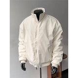 BONSIR  -  American three-proof jacket men's autumn and winter high-end stand collar pilot motorcycle baseball uniform regular jacket