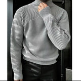 BONSIR  -  turtleneck sweater for men in autumn and winter new Korean casual solid color pullover versatile simple outer wear sweater