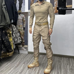 Bonsir 2024 NEW Emerson BDU G3 CB KH FG WG Combat uniform shirt & Pants & knee pads Military Army uniform Wolfgray Suits