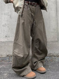 BONSIR  -  American High Street Waed Wide Leg Straight Cut Jeans Men Women Vintage Street Faion Loose Casual Trousers