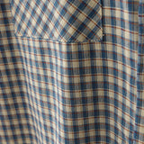 BONSIR  -  Men Plaid Shirt Lapel Short Sleeve Pockets Korean Style Men Clothing Summer Loose 2025 Streetwear Causal Male Crop Tops