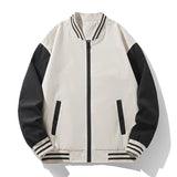 BONSIR  -  Autumn Bomber Jacket Men Plus Size Streetwear Slim Fit Baseball Collar Jackets Coats Casual Outwear Clothing Tops