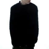 Bonsir Mens Sweater Imitation Cashmere Jacquard Knit Sweater Autumn Thick Fashion Streetwear Versatile Long Sleeve Tops Men'S Clothing