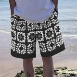 BONSIR  -  Men Printing Shorts Elastic Waist Oversize Summer Casual Men Bottoms Streetwear Joggers 2025 Fashion Male Shorts S-5XL