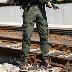 Bonsir Autumn Tactical Pants Men Casual Cargo Pants Army Military Style Long Straight Trousers Male Working Pants New Pant R78