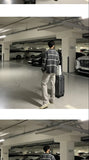 BONSIR  -  Trendy Cardigan Men's Korean Version British Checkered Striped Sweater Men's V-neck Sweater Jacket