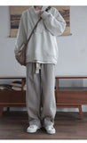 BONSIR  -  new graphite gray chic V-neck sweatshirt, bristle plus fleece raglan sweatshirt jacket