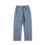 Bonsir Striped Streetwear Male Jeans Man Pants Jeans for Men Jean Baggy Korean Fashion Men Men's Oversize Trendyol Mens Denim Wide Boys