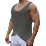 BONSIR  -  Tank Top Vest Daily Mens Sleeveless Sports Streetwear Summer Athletic Breathable Fitness Knitted Comfy Fashion