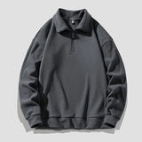 BONSIR  -  Korean Sweatshirts Men Solid Pullover Autumn Winter Fleece Streetwear Soft Turtleneck Sweatshirt Man Fashion Hip Hop Clothing